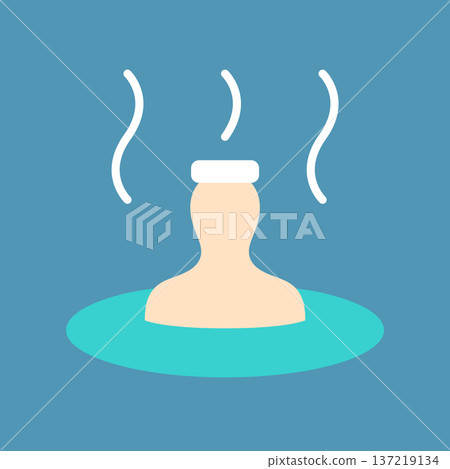 Hot spring icon 137219134