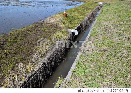 Aqueduct and drainage canal Ibaraki Prefecture Aqueduct and drainage canal Ibaraki Prefecture 137219349