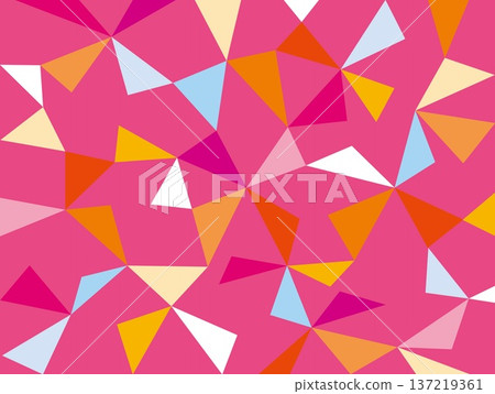 Geometric pattern, triangle, pink 137219361