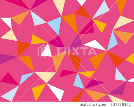 幾何圖案，三角形，粉紅色 137219362