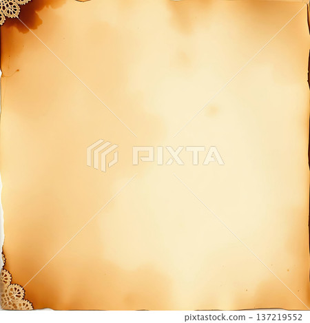 Vintage paper background with stains and subtle creases. Organic texture, classic aesthetic, timeless mood, and creative versatility. 137219552