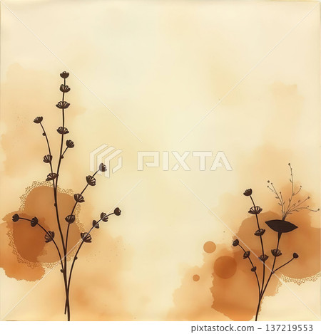 Old paper sheet with coffee spills and weathered edges. Authentic patina, rustic storytelling, retro atmosphere, and textured depth. 137219553