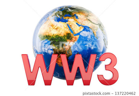 World War 3 concept. 3d rendering 137220462