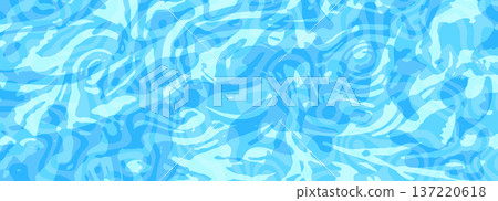 Flowing water pattern with trippy waves and liquid swirls in blue tones. Abstract aquatic background with retro vibes perfect for posters and wallpaper. Stock vector illustration in psychedelic style. Flowing water pattern with trippy waves and liquid swirls in blue tones. Abstract aquatic background with retro vibes perfect for posters and wallpaper. Stock vector illustration in psychedelic style. 137220618