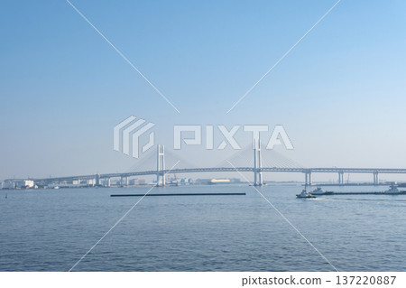 Yokohama Bay Bridge from Osanbashi Pier 137220887
