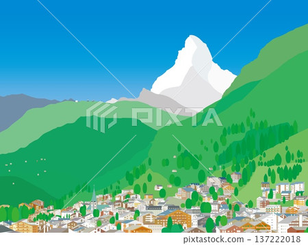 瑞士採爾馬特馬特洪峰春景 137222018