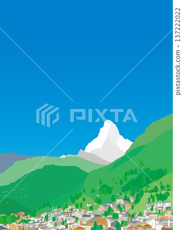 瑞士採爾馬特馬特洪峰春景 瑞士採爾馬特馬特洪峰春景 137222022