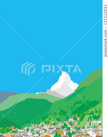Zermatt Matterhorn Switzerland Spring scenery Zermatt Matterhorn Switzerland Spring scenery 137222032