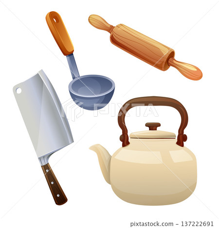 cooking equipment tools kitchen set 137222691
