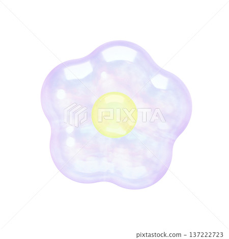 夢幻可愛的3D全像花朵,中心鑲嵌珍珠,採用透明極光花材製成。 夢幻可愛的3D全像花朵,中心鑲嵌珍珠,採用透明極光花材製成。 137222723