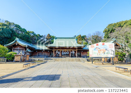 冬季的大分縣護國神社，大分縣大分市 137223441