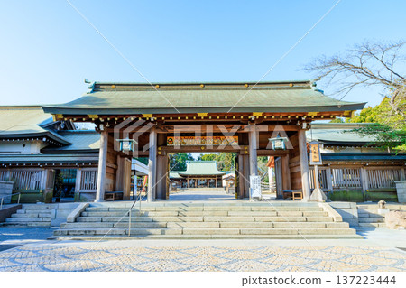 冬季的大分縣護國神社，大分縣大分市 137223444