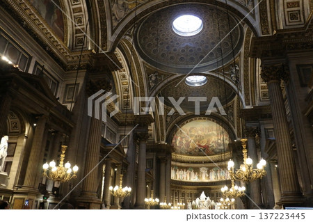 The magnificent interior of the Madeleine Church The magnificent interior of the Madeleine Church 137223445