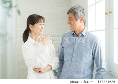 Energetic senior couple Energetic senior couple 137223626