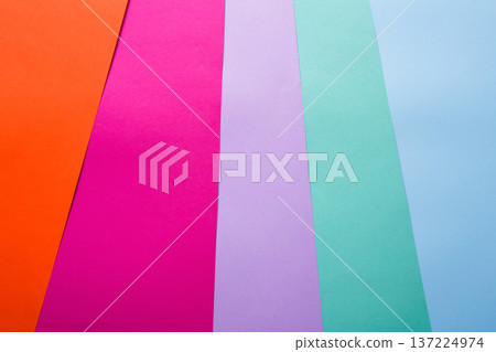 Abstract textured background, stationary supplies - set of colorful paper, close-up, top view Abstract textured background, stationary supplies - set of colorful paper, close-up, top view 137224974