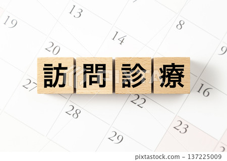 A block labeled "Home Visits" and a calendar 137225009