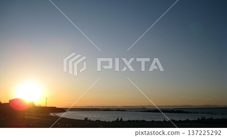Sunset, the Sea of Japan, and Sado Island Sunset, the Sea of Japan, and Sado Island 137225292