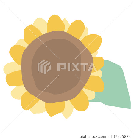 Simple hand-drawn materials series for August school newsletters | Sunflowers Simple hand-drawn materials series for August school newsletters | Sunflowers 137225874