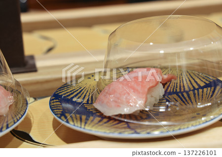 Nov 29 2025 Fresh Conveyor Belt Sushi in Modern Japanese Restaurant Nov 29 2025 Fresh Conveyor Belt Sushi in Modern Japanese Restaurant 137226101