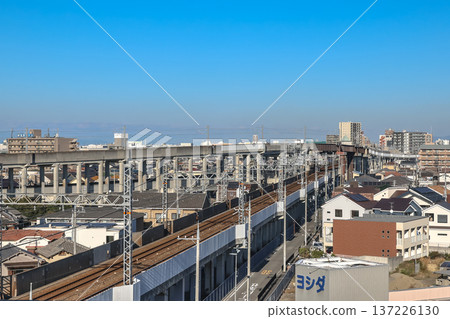 Nov 29 2025 Beautiful Osaka Prefecture View from HARUKA Express Train 137226130