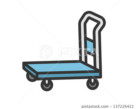 電車圖示插圖(線條描彩色) 電車圖示插圖(線條描彩色) 137226422