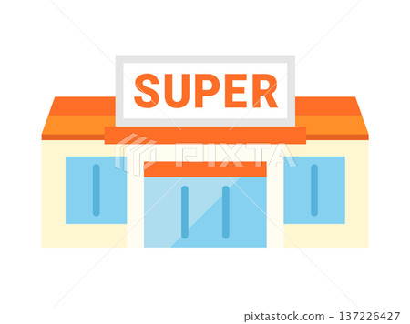 Supermarket icon illustration Supermarket icon illustration 137226427