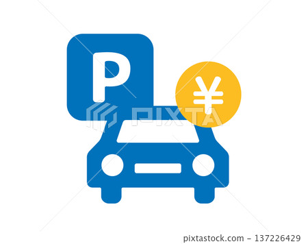 付費停車圖示示意圖 137226429
