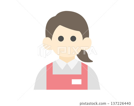 超市女店員圖示插圖 超市女店員圖示插圖 137226440