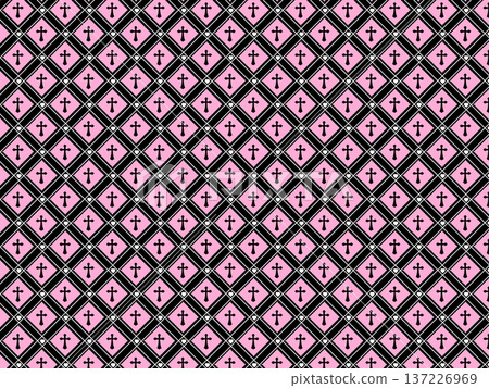 Sickly cute checkered background material Sickly cute checkered background material 137226969