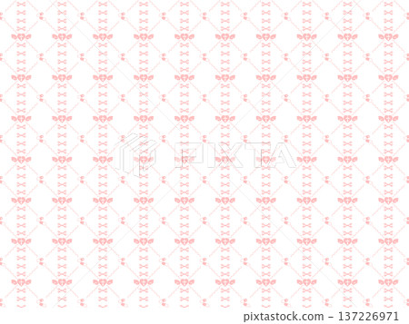 Sickly cute checkered background material 137226971