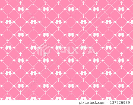 Sickly cute checkered background material Sickly cute checkered background material 137226989