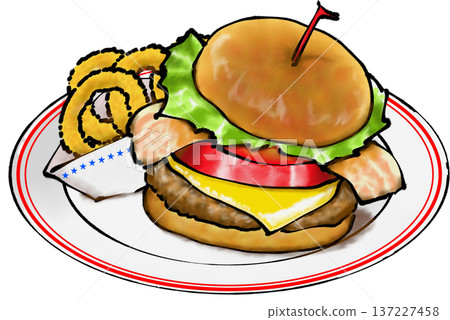 Hamburger ingredients 137227458