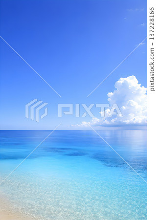 令人心曠神怡的大海和天空，可作為旅遊宣傳畫的素材。 137228166