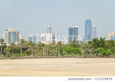 Beautiful scenery of Bahrain Fort Beautiful scenery of Bahrain Fort 137228634