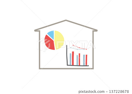 一張顯示家庭公用事業帳單使用量的圖表。 137228678