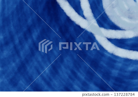 Illustration material: White parabolic pattern on a navy blue background 137228784