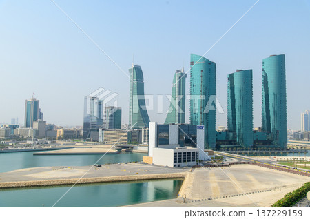 The beautiful cityscape of Manama, the capital of Bahrain 137229159