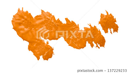 orange watercolor background. Artistic hand paint. Isolated on transparent background. orange watercolor background. Artistic hand paint. Isolated on transparent background. 137229233