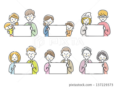 People with whiteboards 137229373