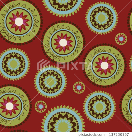 Mandala abstract colorful seamless pattern. jpg Mandala abstract colorful seamless pattern. jpg 137230597