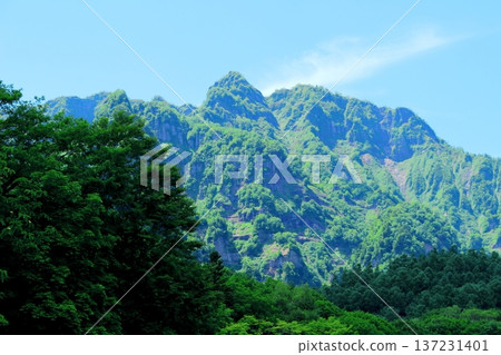 Kagamigaike Pond in Togakushi in June Nature of Shinshu Scenery of Shinshu 137231401