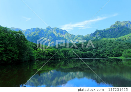 六月戶隱鏡池 信州自然 信州風景 137231425