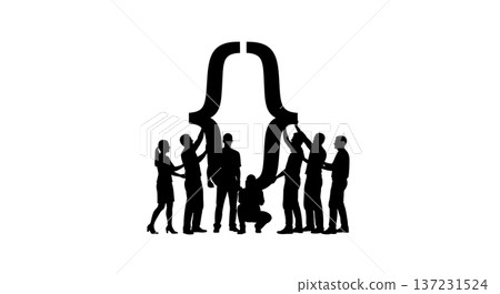Black Solid Developer Bracket Symbol Silhouettes Set of Six on White Background Black Solid Developer Bracket Symbol Silhouettes Set of Six on White Background 137231524