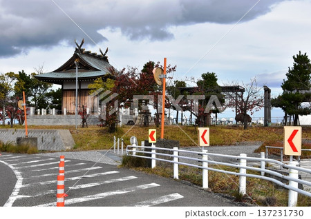 Sumiyoshi Shrine and the townscape of Kuwana City, Mie Prefecture Sumiyoshi Shrine and the townscape of Kuwana City, Mie Prefecture 137231730