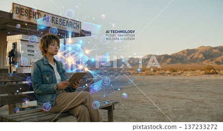 “在浩瀚的數據海洋中，她夢見了曾經的沙漠。” 137233272