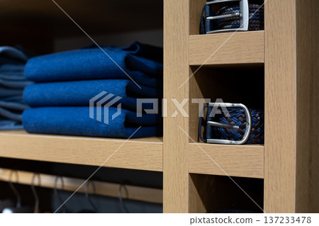 Exclusive clothing store for businessmen. Everything you need to complete your office look. Premium store with elite clothing for entrepreneurs. Wardrobe items for man aura of wealth and status Exclusive clothing store for businessmen. Everything you need to complete your office look. Premium store with elite clothing for entrepreneurs. Wardrobe items for man aura of wealth and status 137233478