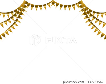 花環三角形,弧形,1個金色F2 花環三角形,弧形,1個金色F2 137233562