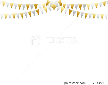 Garland Triangle, Curved, m Gold 2 Silver F6 137233590
