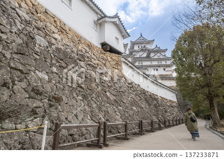 "Hyogo Prefecture" (February) [Tourist Attraction] Himeji Castle in Himeji City, Hyogo Prefecture 137233871