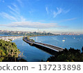 Auckland cityscape with coastline and Harbour Bridge 137233898
